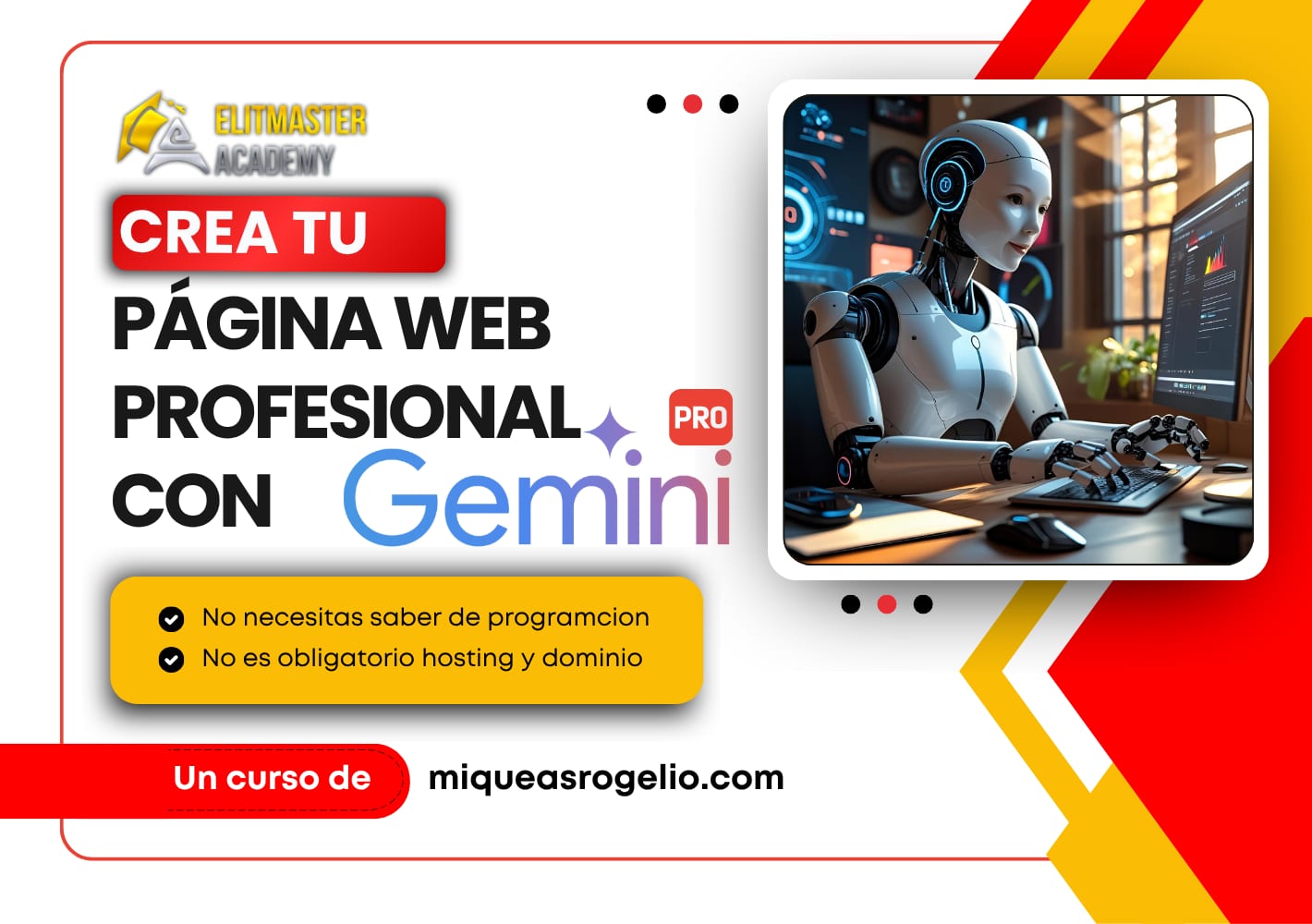 Crea tu Web Profesional con Gemini